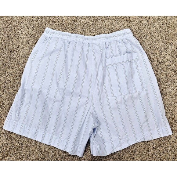 Bershka Unisex Flat Front Drawstring Pockets Blue Activewear Shorts Size L - Picture 4 of 7